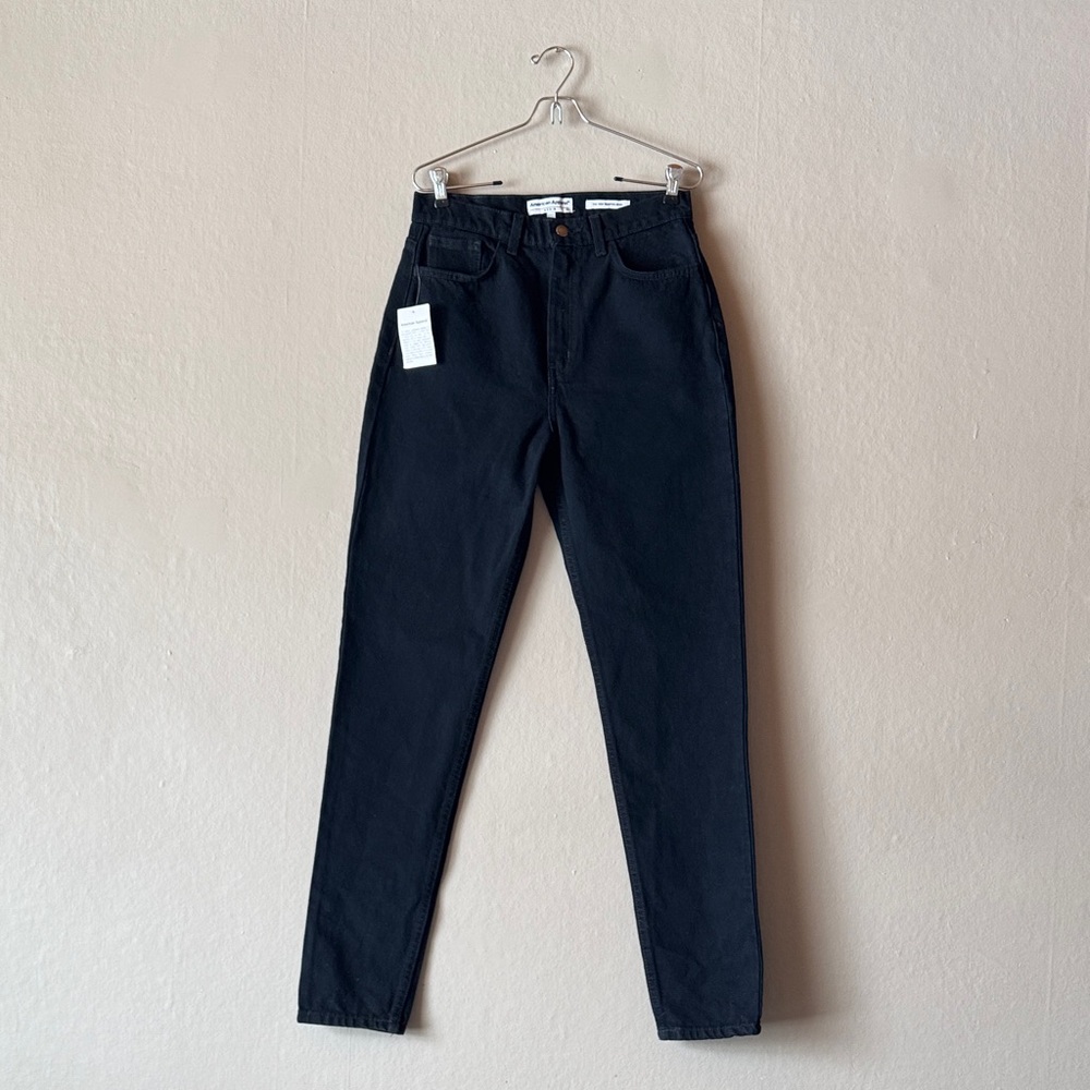 American Apparel High-Rise Black Jeans